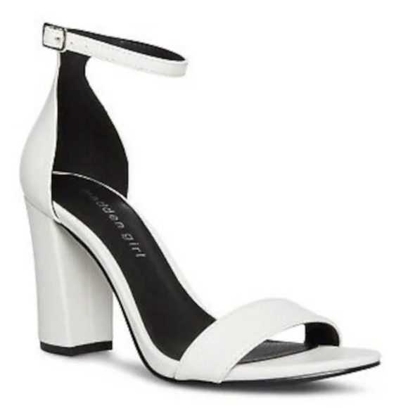 Madden Girl "Beella" Sandals - White Size 5 - Picture 1 of 10